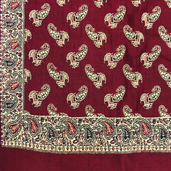 Tablecloth Runner Red & Gold Rectangle 35 X72 Handmade Event Wedding Celebration - Picture 3 of 8